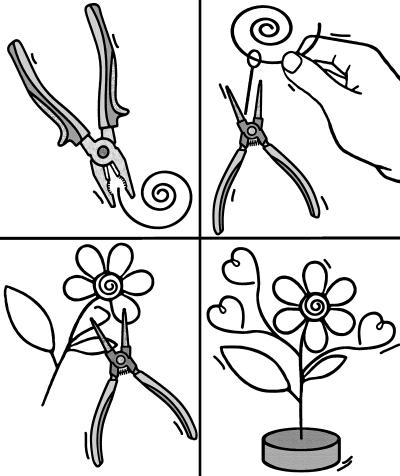 Kunstwerke aus Draht