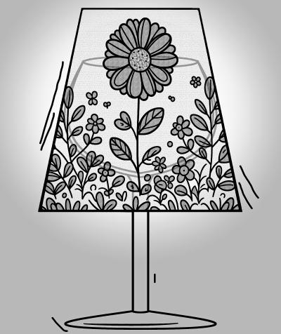 Lampenschirm für Weinglas